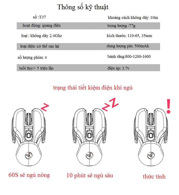Chuột quang không dây cao cấp - Đẳng cấp game thủ