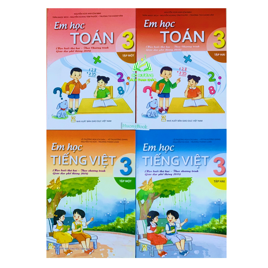 Sách - Combo Em Học Toán và Tiếng Việt 3 tập 1+2 - ĐN