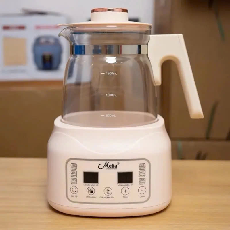Máy Đun Nước Đa Năng Melia ML-13 1.8L, Bình Đun Thông Minh Milk Regulator, Điều Chỉnh Nhiệt Độ, Tiện Lợi Cho Gia Đình - HÀNG CHÍNH HÃNG MINIIN
