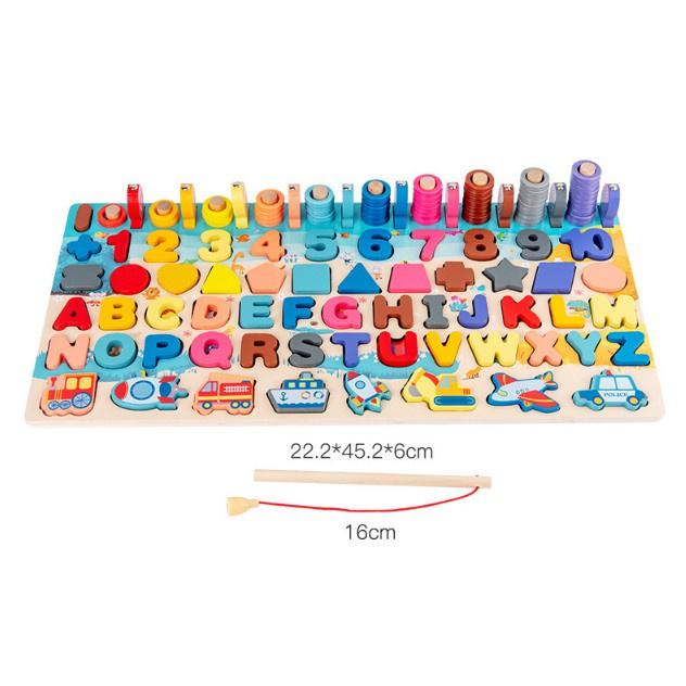 Combo 5 bảng gỗ 6in1 cho bé