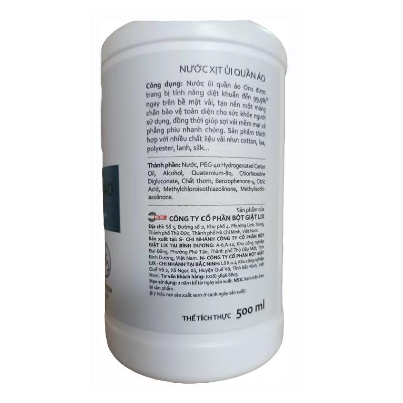 Nước xịt ủi thơm quần áo 500ML N6801 giúp ủi quần áo nhanh chóng, phẳng phiu, khử mùi ẩm mốc với hương biển dịu nhẹ