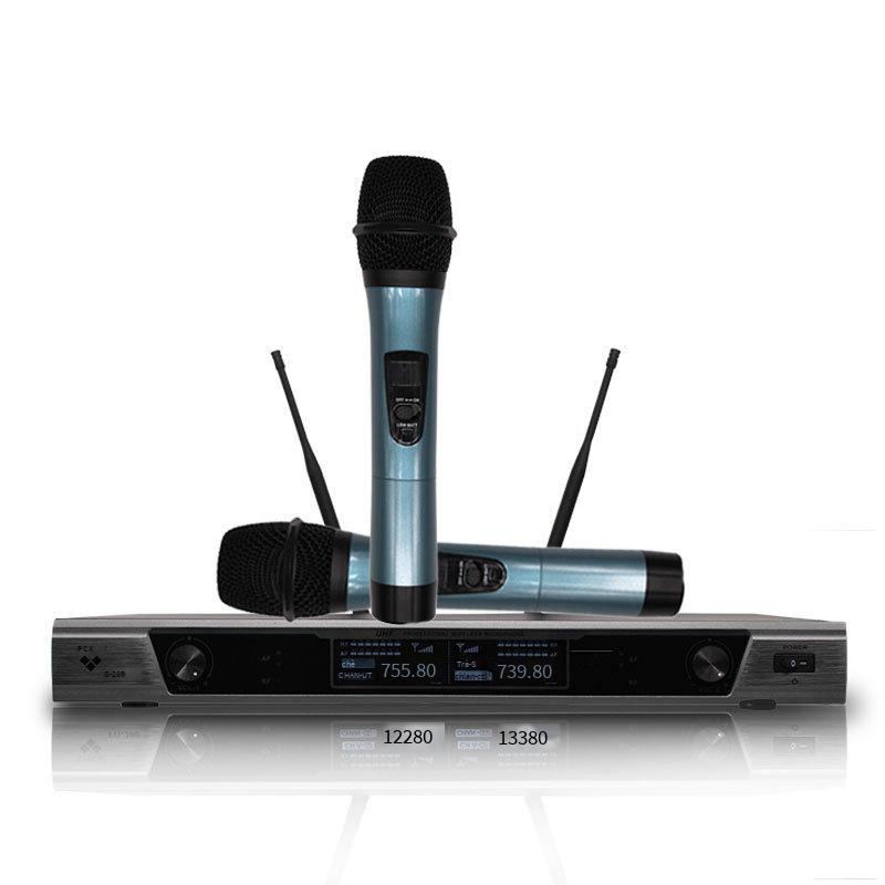 Micro không dây EPXCM phong cách mới nhất một cho hai micro cầm tay gia đình ktv hội nghị âm thanh hiệu suất sân khấu