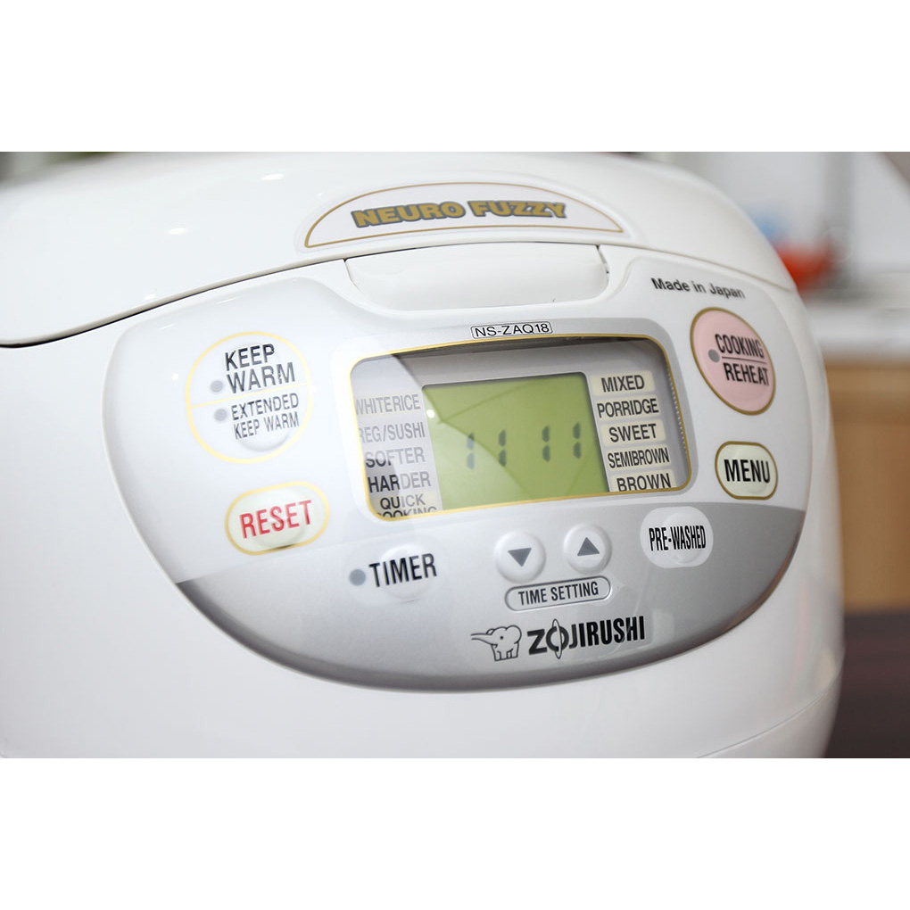 Nồi Cơm Điện Tử Zojirushi ZONC-NS-ZAQ18-WZ - Hàng chính hãng