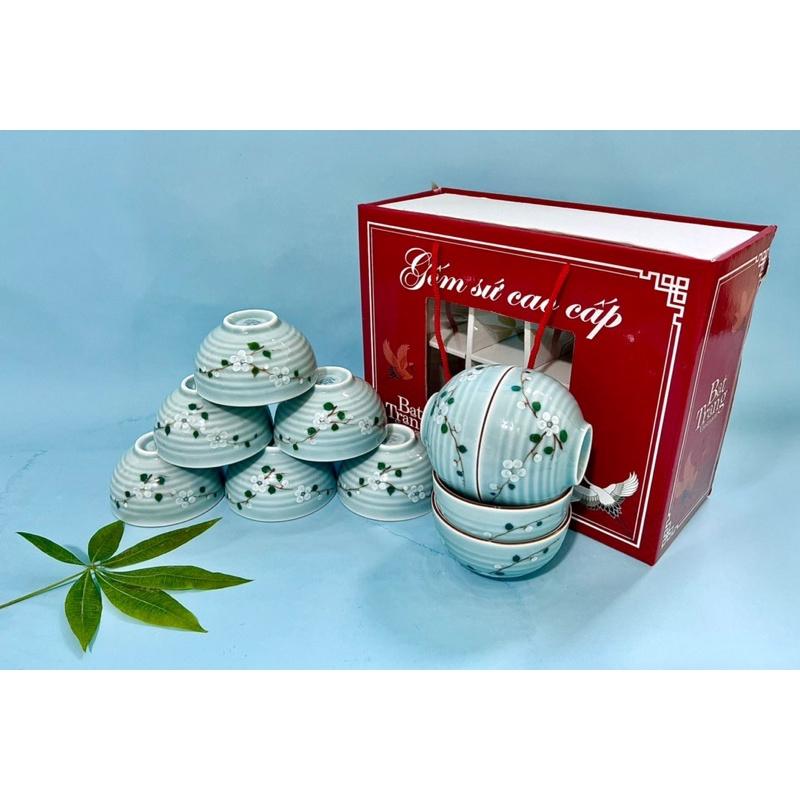 Set 10 bát cơm làm quà tặng. Gốm sứ Bát Tràng