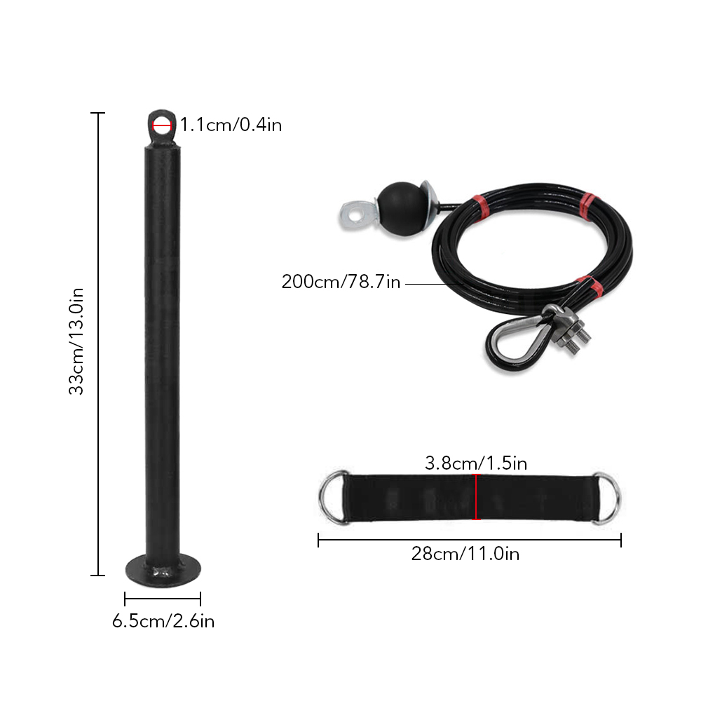 Hệ thống gắn máy cáp ròng rọc với chốt tải nâng cấp xoay 360 độ có thể tháo rời dành cho dân tập thể thao