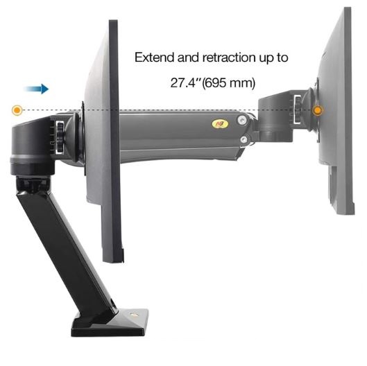 Giá treo gắn bàn LCD North Bayou NB45  - Hàng chính hãng - ZAMACO AUDIO