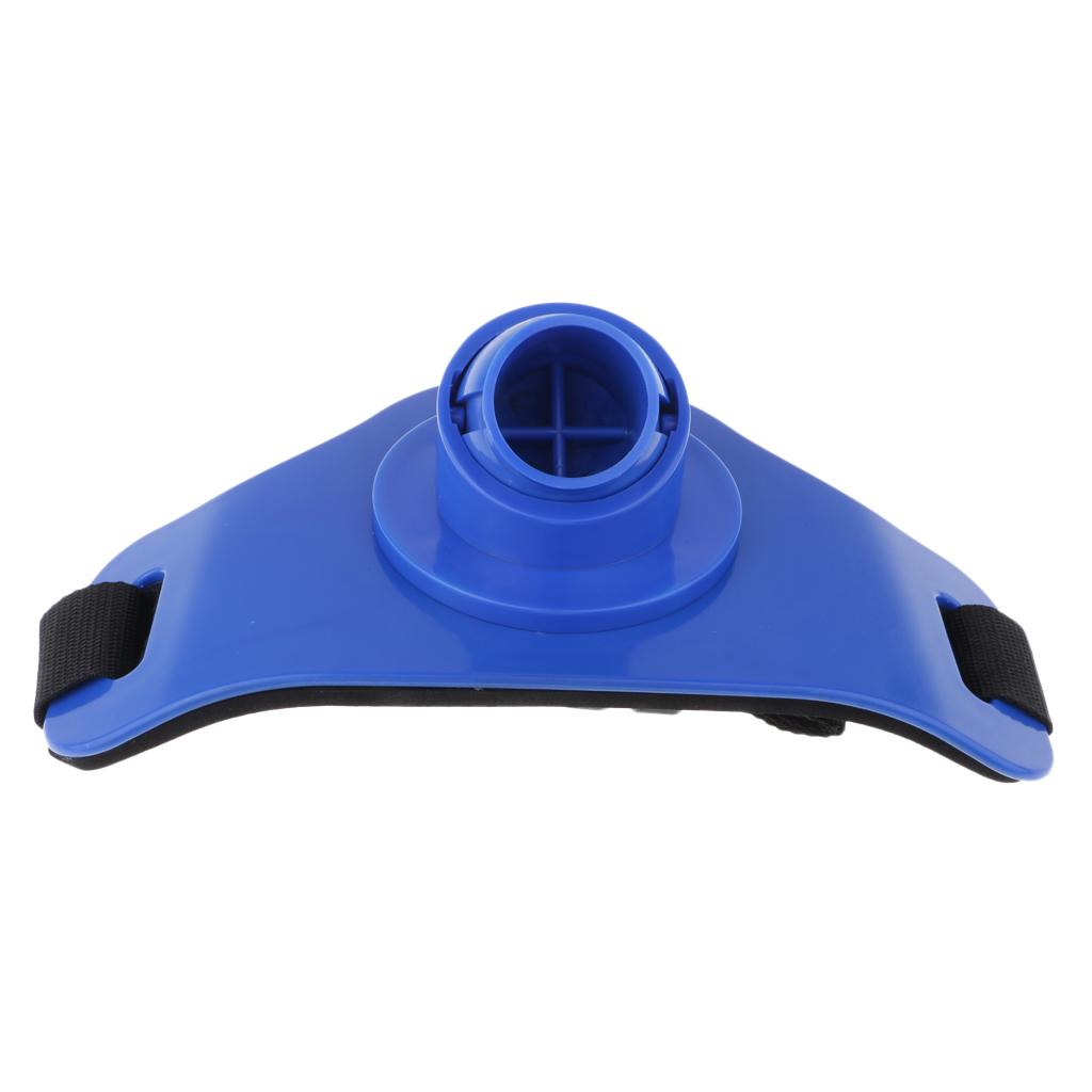 Fishing Stand Up Fighting Belt Waist Gimbal Rod Pole Holder Blue