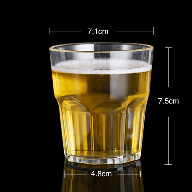 Bộ 6 ly thủy tinh sọc khía 150ml, cốc loại nhỏ dùng đựng trà đá, cà phê.