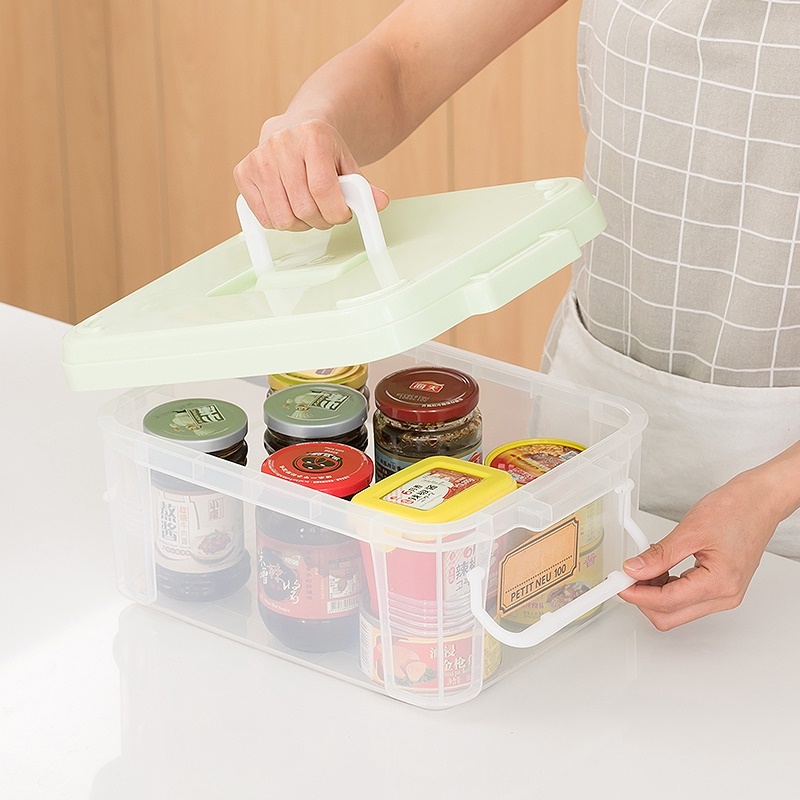 Hộp đựng đồ đa năng Fudo Giken Petit Neu, có thiết kế quai cầm tiện lợi cùng với khóa bật an toàn - nội địa Nhật Bản