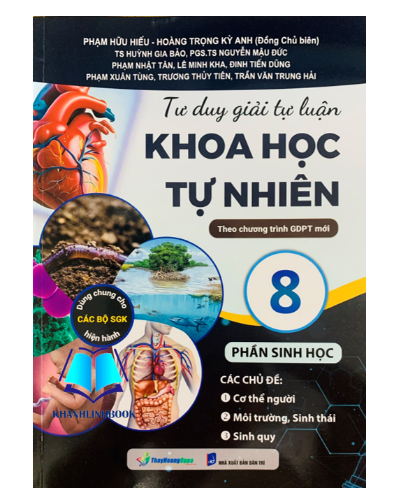 Sách - Combo Tư Duy Giải Tự Luận Khoa Học Tự Nhiên 8 - Phần Hóa Học - Sinh Học (Theo Chương Trình GDPT Mới)