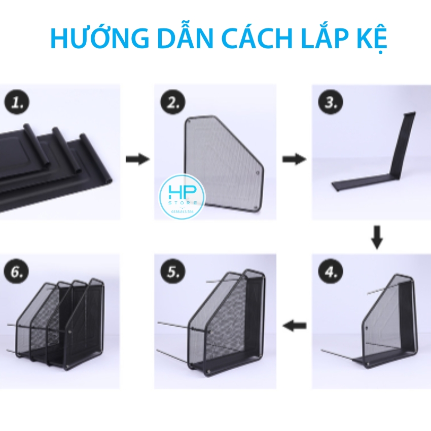 Khay đựng tài liệu 3 ngăn, kệ tài liệu văn phòng bằng thép cao cấp