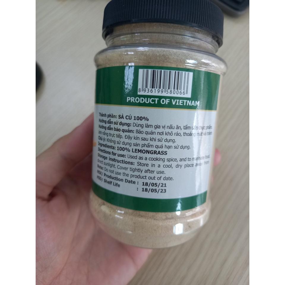 Bột sả UniSpice - Gia vị tự nhiên. 100% từ sả củ, giữ nguyên tinh dầu sả