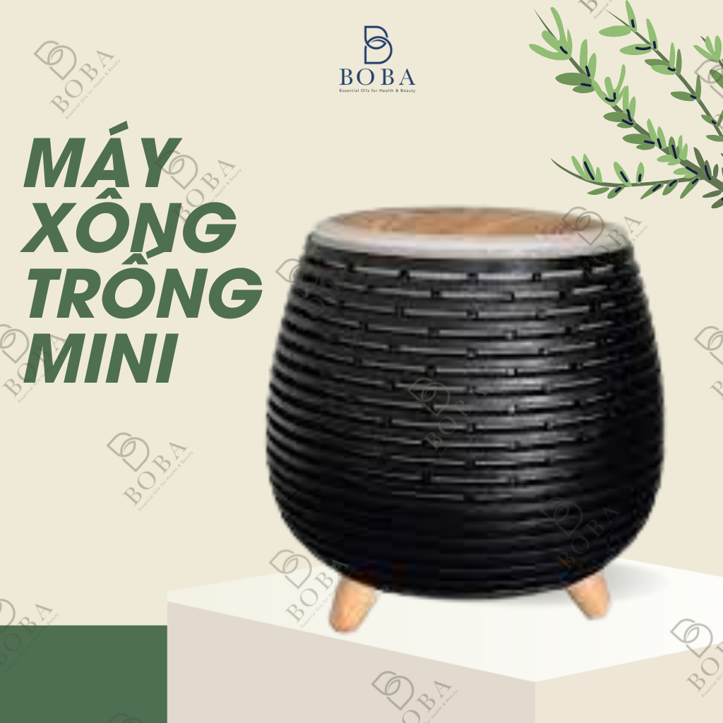 (HCM) Máy Xông Tinh Dầu Trống Mini, Tạo Hương Thơm, Trang Trí, Thư Giãn, Giảm Mùi, Thanh Lọc Không Khí - Bobashop