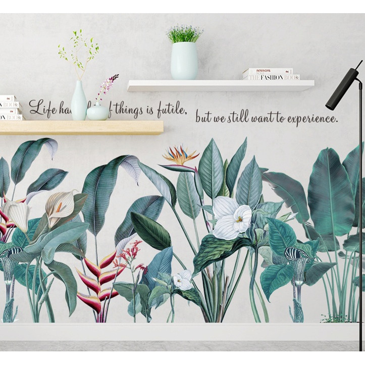Decal dán tường-vườn nhiệt đới-75