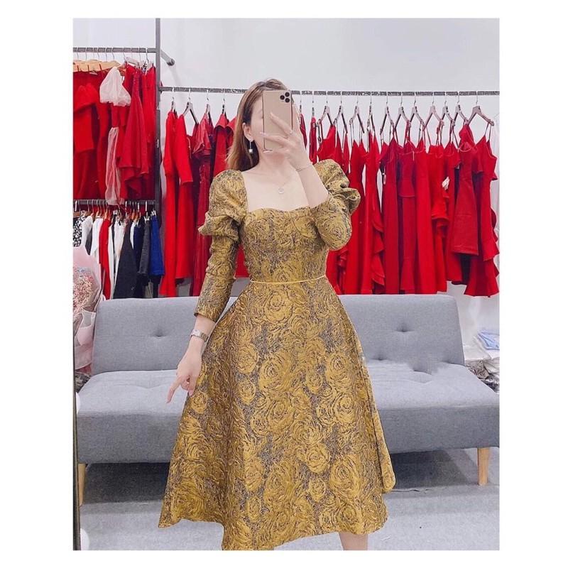 ĐẦM GẤM TAY DÀI