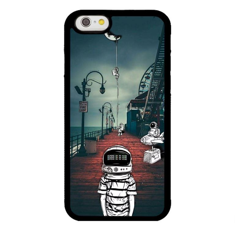 Ốp lưng dành cho Iphone 6 Phi Hành Gia Cô Đơn - Hàng Chính Hãng