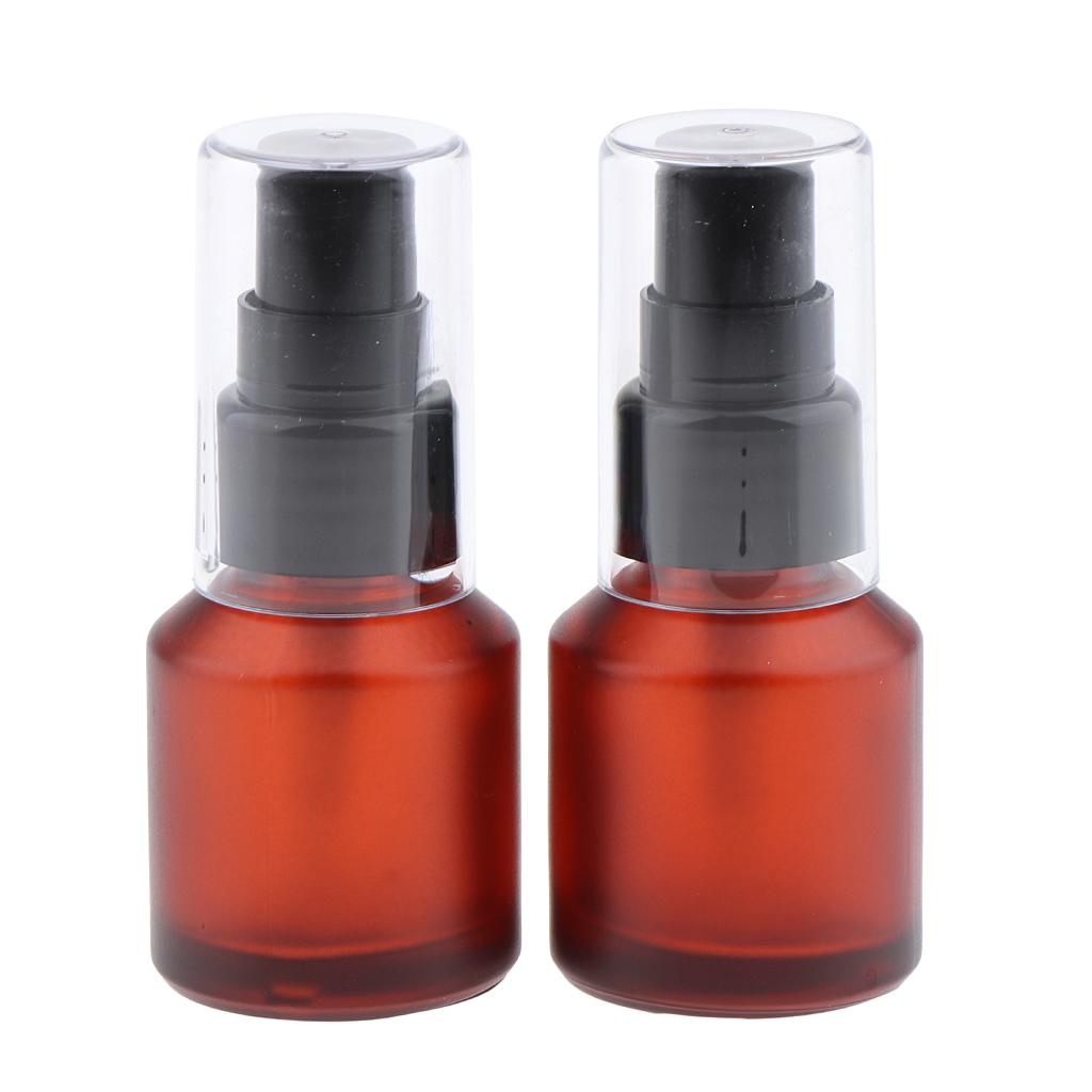 2x Bơm Lại Du Lịch Thủy Tinh Rỗng Chai Xịt Chai Phun