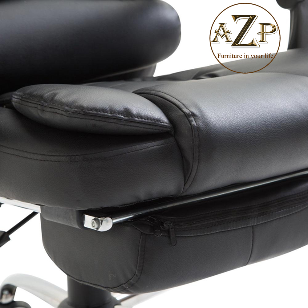 Ghế Giám Đốc, Ghế Văn Phòng  AZP FURNITURE Ergonomic AZP-9123 ĐEN - Nhóm Siêu Êm, Ngả Lưng relax tích hợp Massage