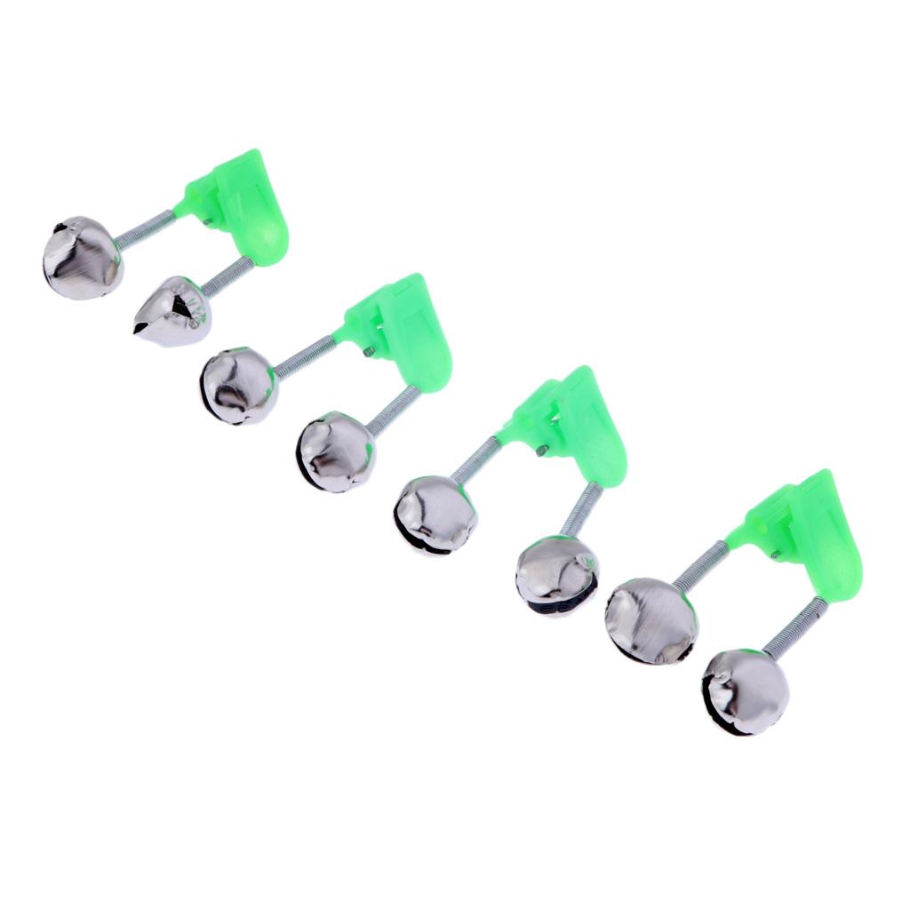 4Pcs Durable Fishing Rod Bell Bite Lure Alarm Fishing Rod Alarm Clip