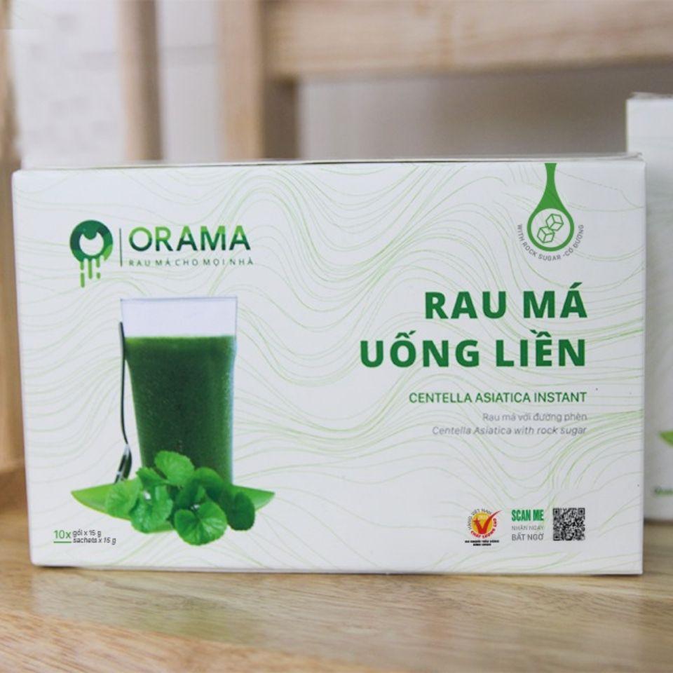 Rau Má Uống Liền ORAMA 100% Nguyên Chất Sấy Lạnh - Thanh nhiệt, mát gan, giảm mụn - Hộp tiện lợi có đường