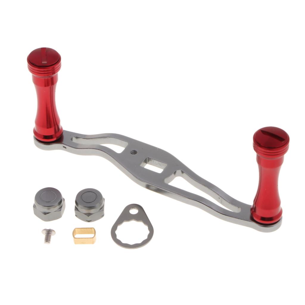 Fishing Reel Handle Replacement Parts for D/S/A Baitcasting Reels Red
