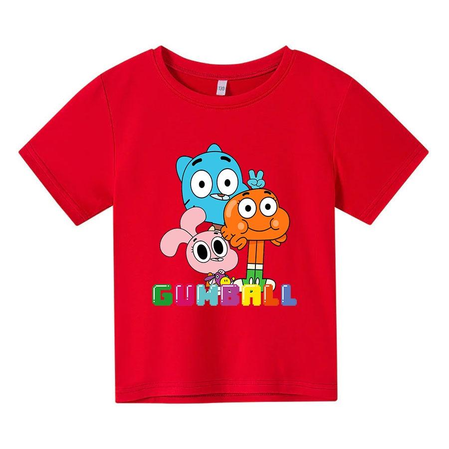 Áo thun cho bé GUMBALL, 4 màu, có size người lớn, áo thun trẻ em Anam Store