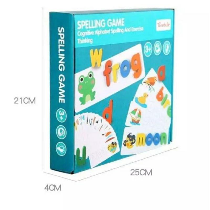 Spelling Game - Chữ Cái Tiếng Anh,52 bộ thẻ học ghép chữ