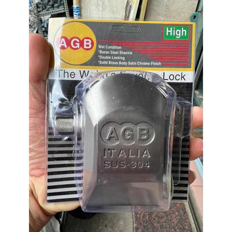 Ổ khóa chụp chống cắt AGB SUS 304 thân Inox chìa vi tính - MSOFT