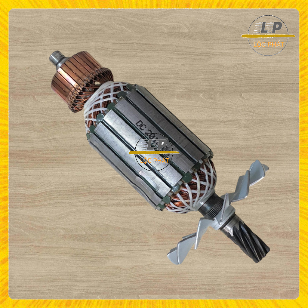 Rotor máy cắt sắt cho OSUKA OSK353 OSK351, KREW, NAKAWA 8 Răng Thân 55mm Dài 194mm
