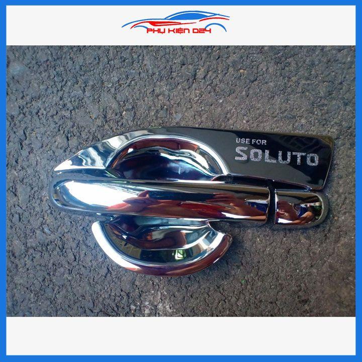 Ốp tay nắm hõm cửa Soluto 2019-2020-2021 mạ Crom chống trầy bảo vệ xe