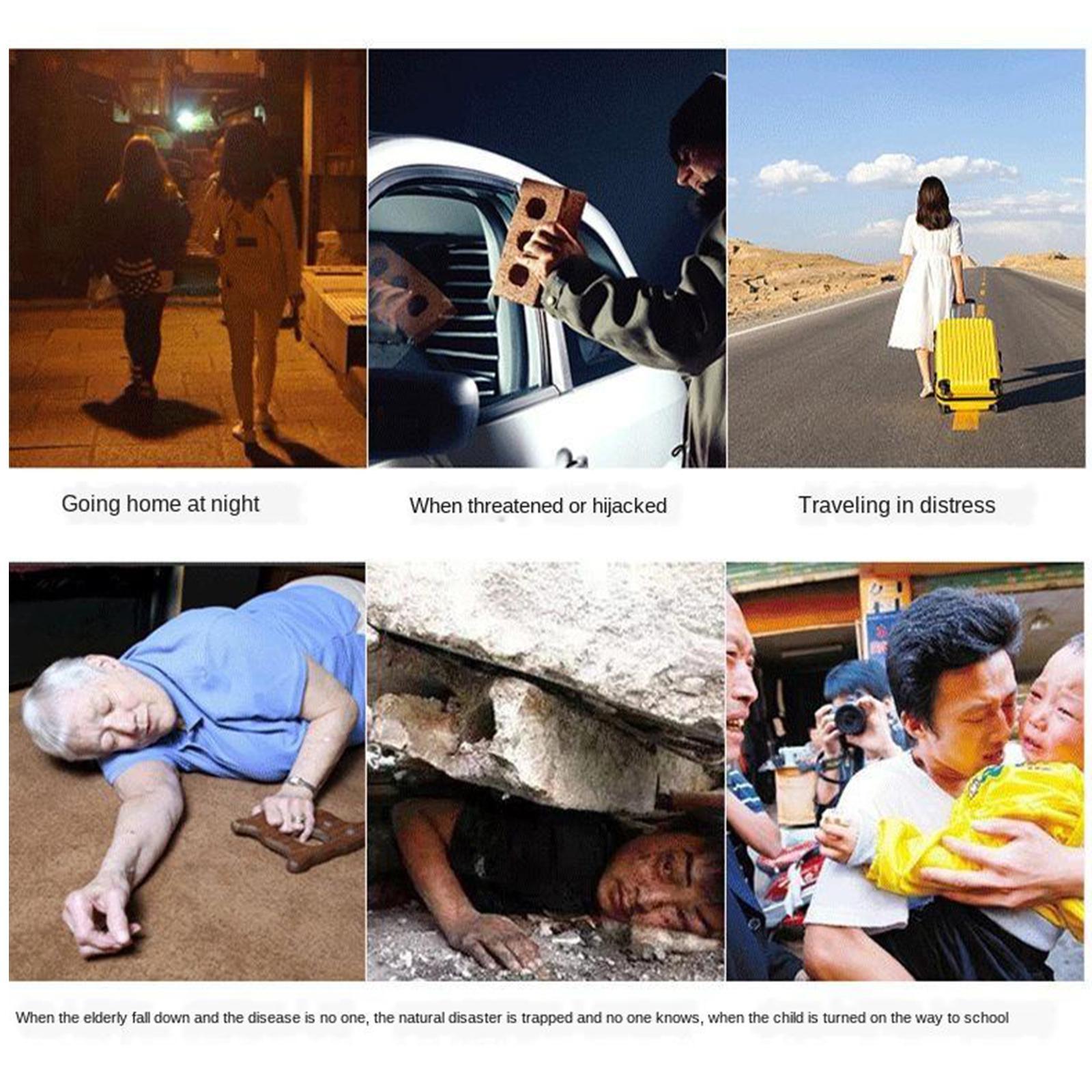 2X Mini 130DB Personal Alarm Security Alert Charging for Women Elderly Kids pink