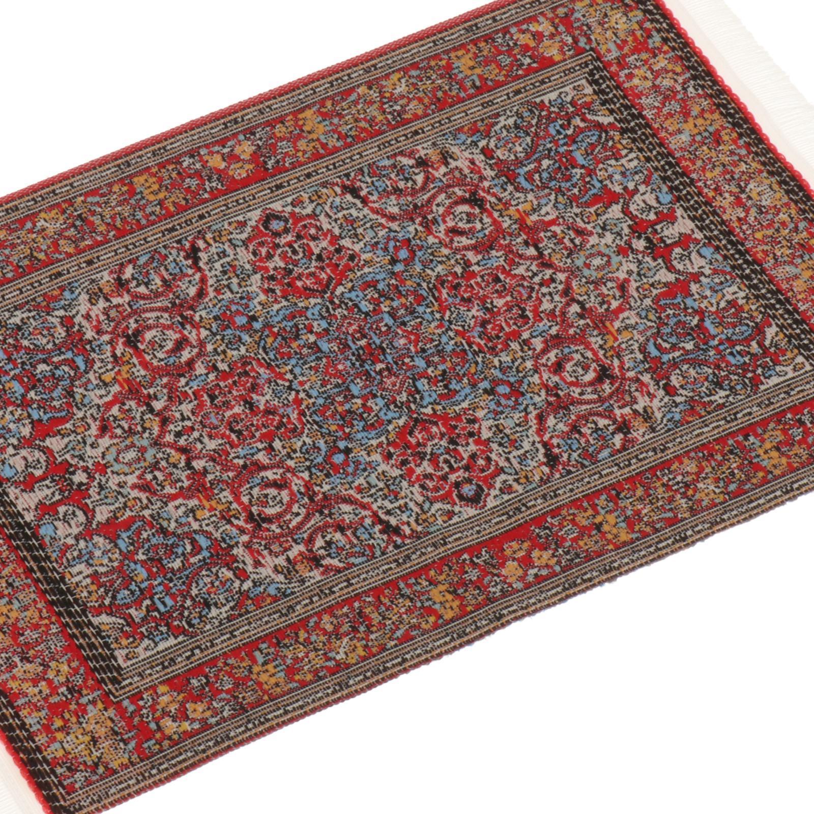 Dollhouse Carpet Home Dollhouse Area Rug for 1/12 Dollhouse Scene Decoration