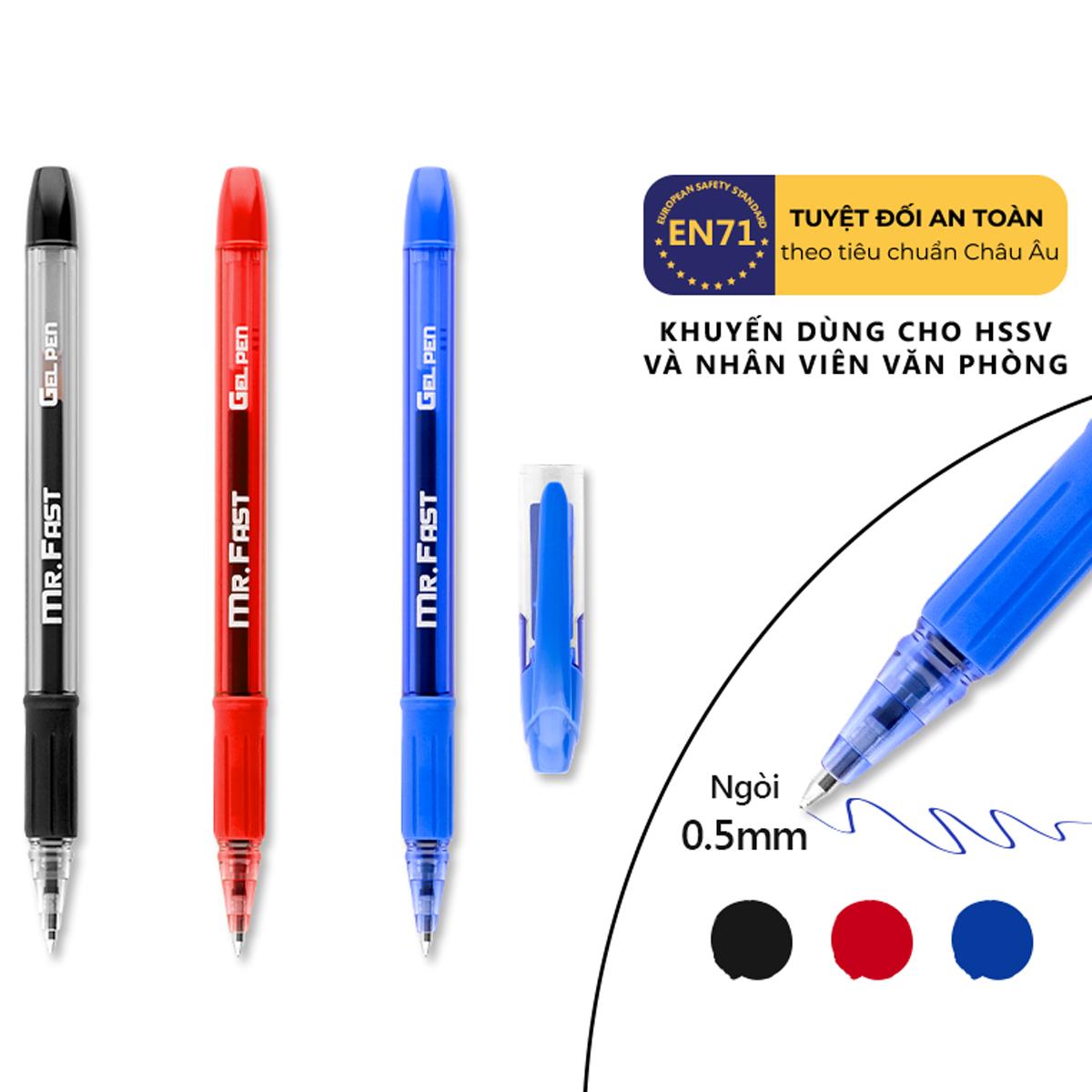 Bút Gel Mr.Fast 0.7 mm - Bitex G24 - Mực Đỏ