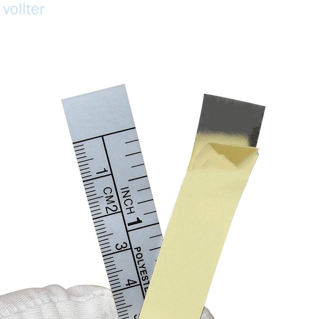 VOLL 5pcs Self Adhesive Measure Tape Metric Inch Measure Tape Sewing Machine Sticker Tool Paper Ruler