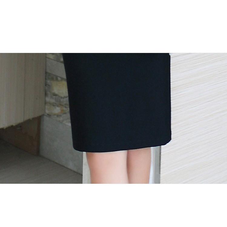 Chân váy công sở váy peplum bigsize CRPLV24 màu đen dài 63cm