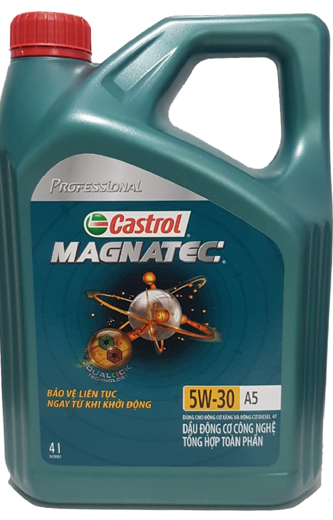 Bộ 2 nhớt tổng hợp Castrol Magnatec Professional 5W-30 tặng 1 lọc nhớt cho xe Ford Ranger