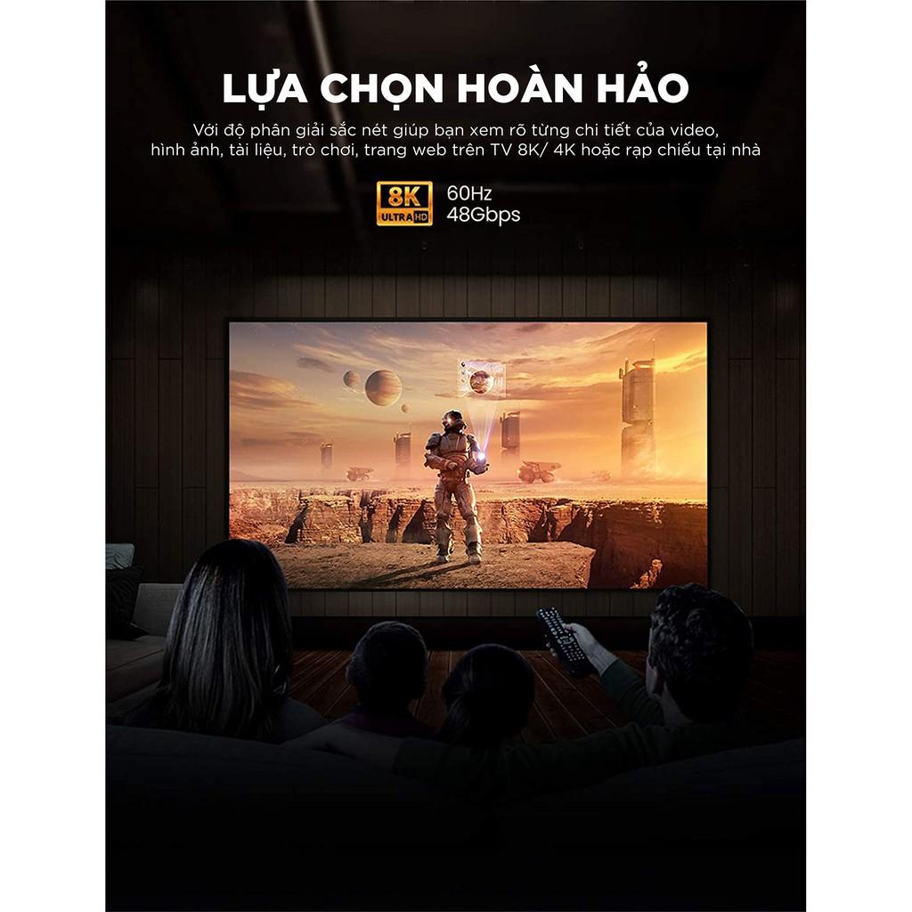 Cáp HDMI 2.1 hỗ trợ 8K/60Hz dài 1-3m UGREEN HD140 - Hàng chính hãng