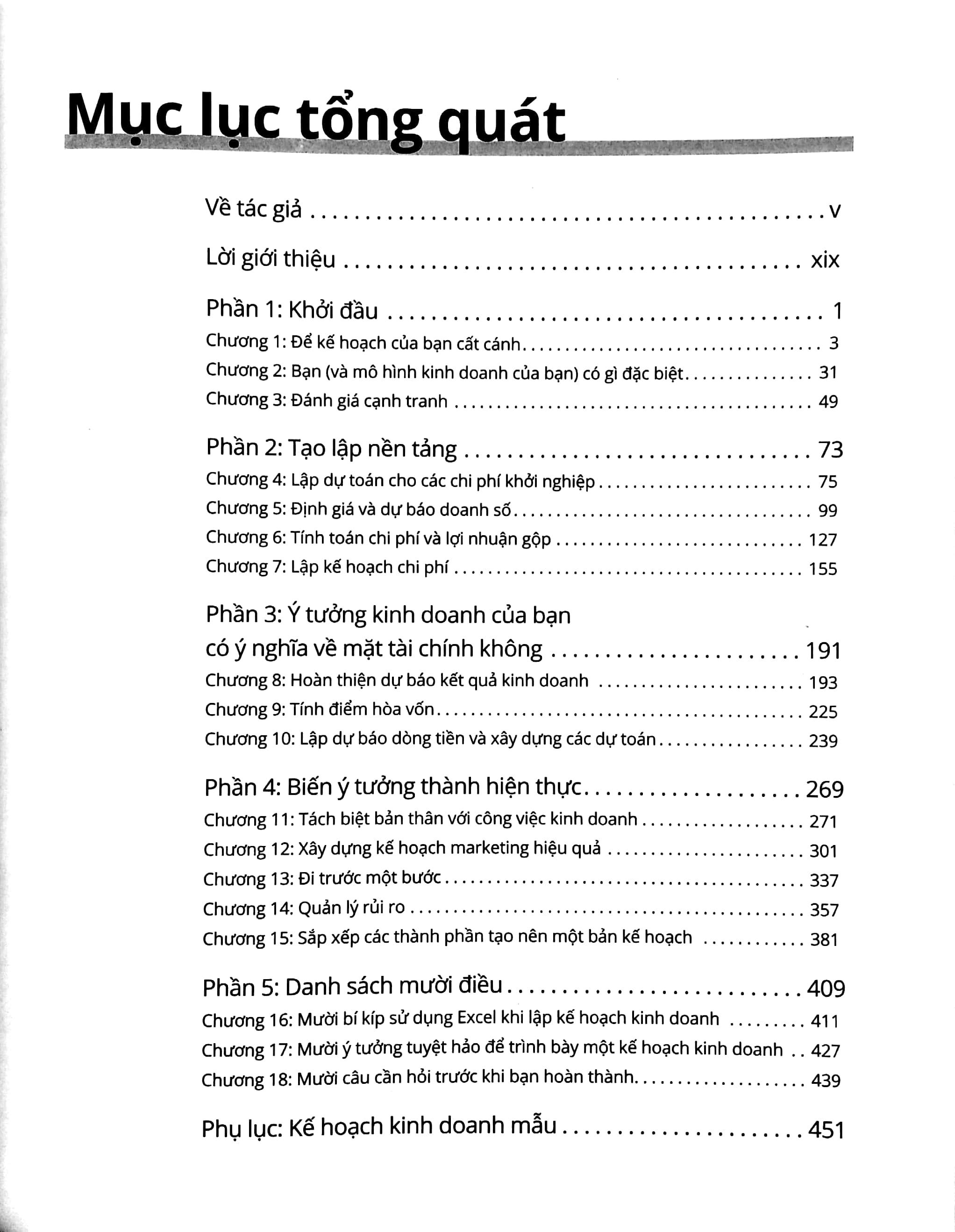 Tạo Lập Kế Hoạch Kinh Doanh For Dummies