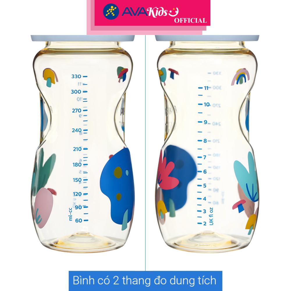 Bình sữa nhựa PPSU Philips Avent SCF583/10 cổ rộng 330 ml (từ 6 tháng) - Hàng Chính Hãng