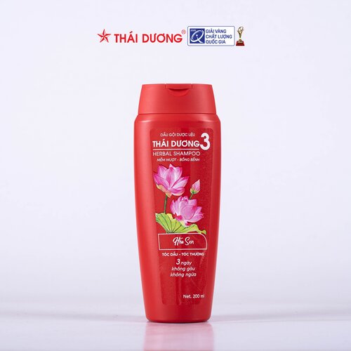 Dầu gội dược liệu Thái Dương 3 ( Hoa Sen ) dung tích 200ml - Sao Thái Dương