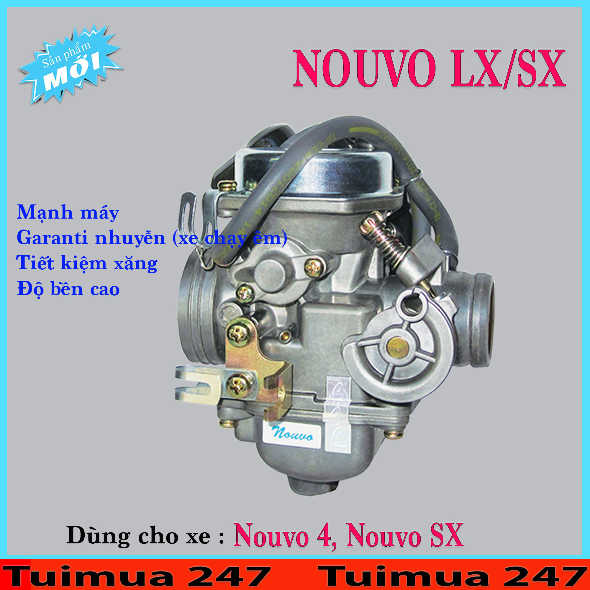 Bình Xăng Con (Bộ Chế Hòa Khí ) dành cho Yamaha Nouvo 4, Nouvo SX