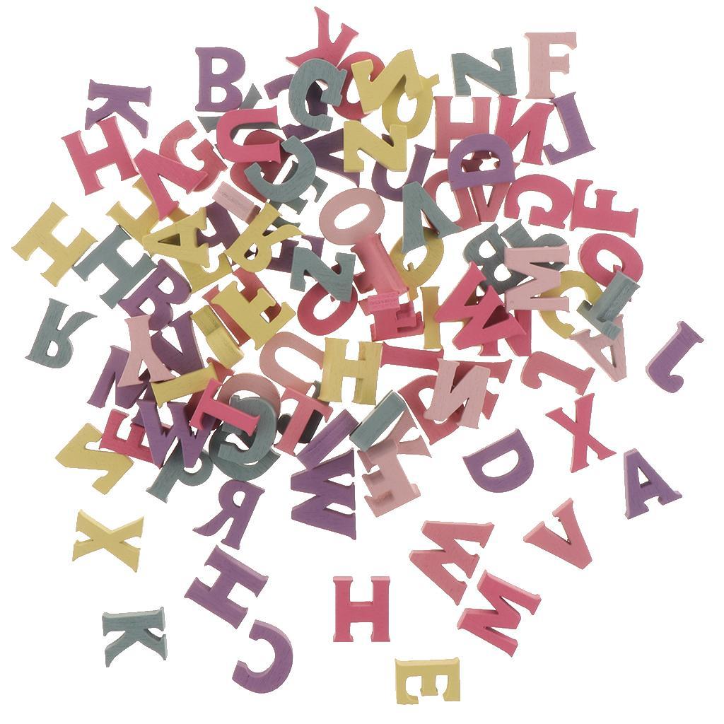 3-6pack 100pcs Wooden Alphabet Letters for Preschool Kids Toddler Educational