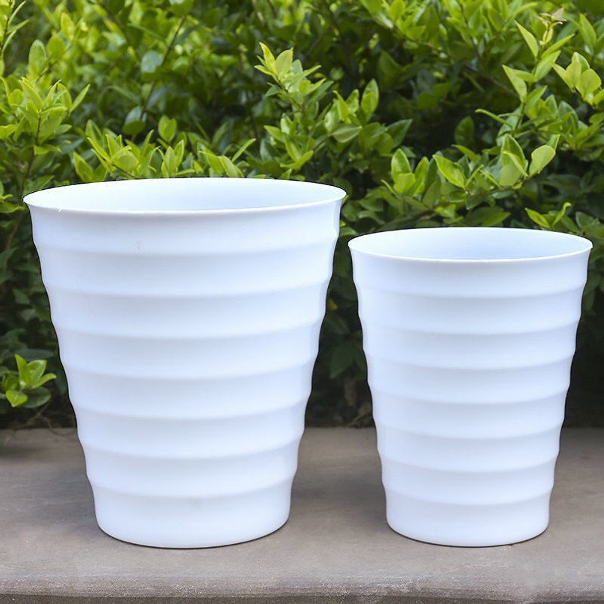 Chậu Vòng Tròn Dáng Cao, Chậu Nhựa Trồng Hoa Cây Cảnh Chất Lượng Cao, Bền, Đẹp