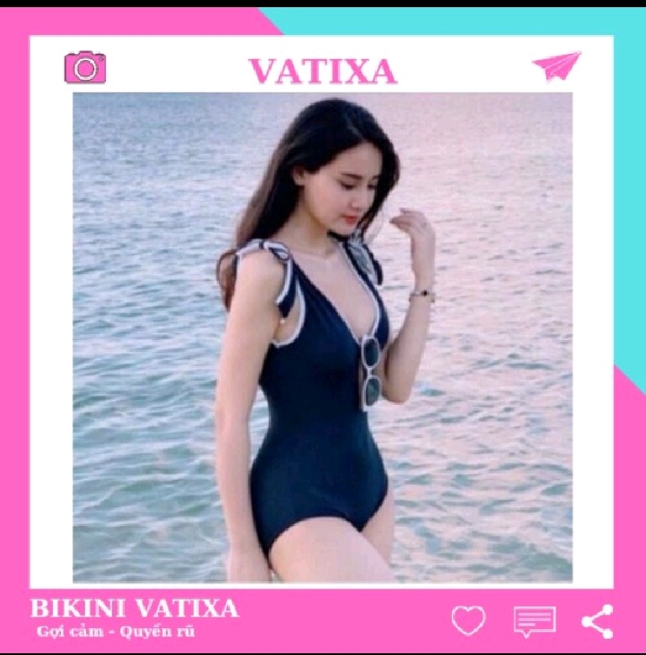 Bikini đồ bơi nữ đi biển liền thân nơ vai VATIXA BKN30