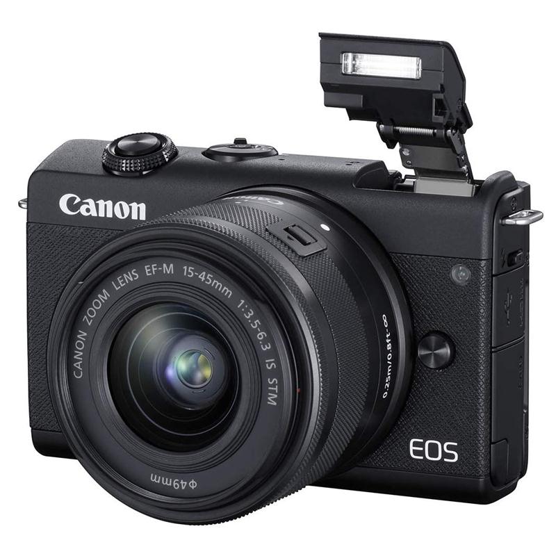 Máy ảnh Canon EOS M200 kit 15-45MM/M22 loại 2 ống kính - Hàng chính hãng