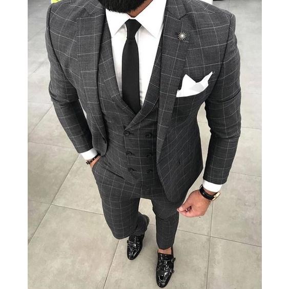 SALE Cà Vạt Nam Bản nhỏ 6cm đen kẻ đỏ - Cavat Hàn Quốc Cao Cấp