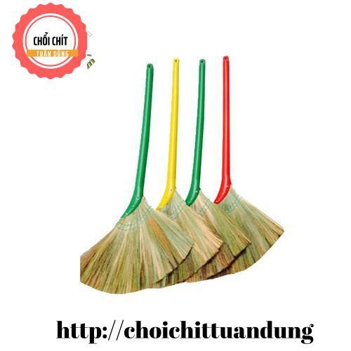 Chổi cán nhựa, chổi chít quét nhà - chổi lớn giao màu ngẫu nhiên