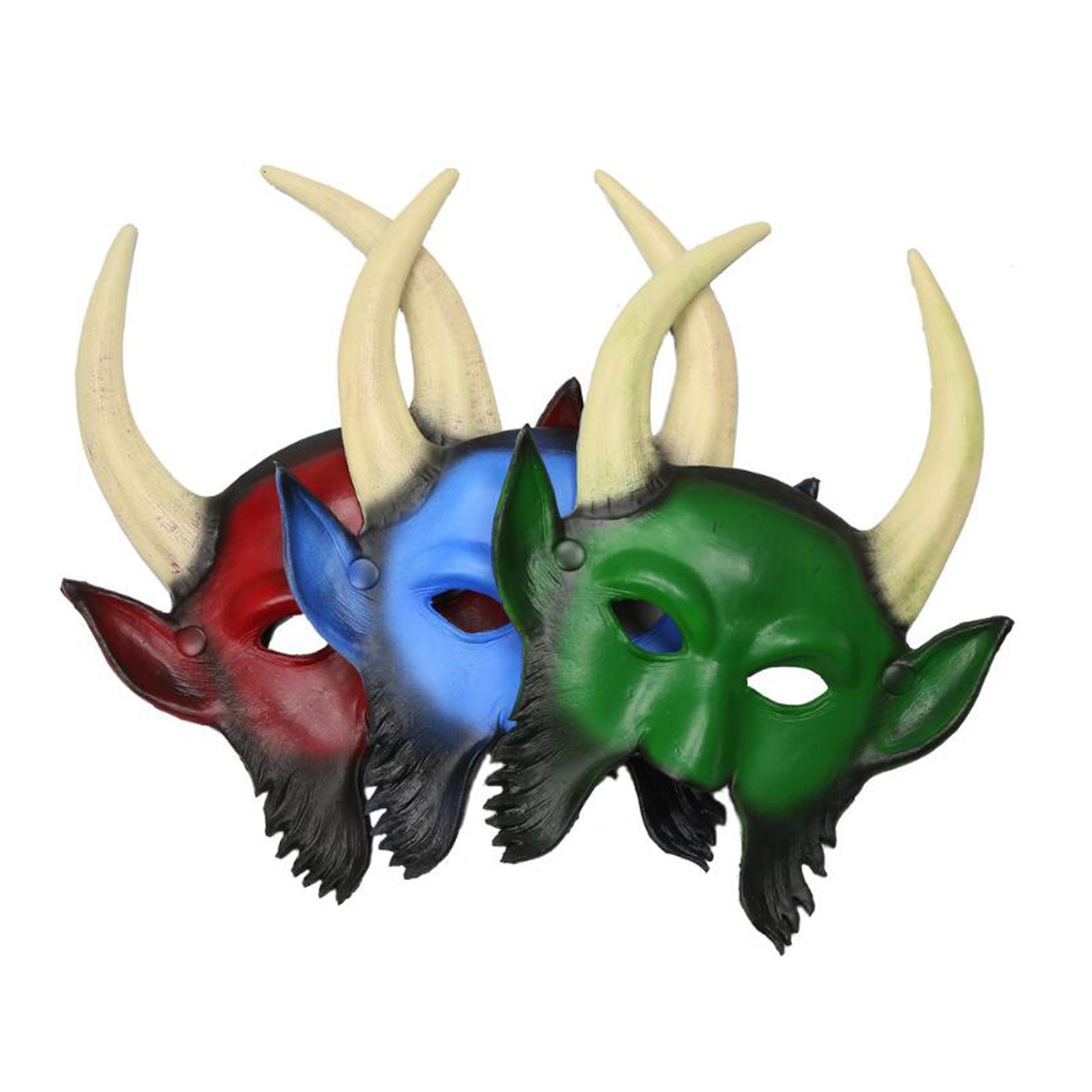 Devil Face Cover, Cosplay Fancy Dress Masquerade , Halloween for Prom Stage Performance Party Night Club