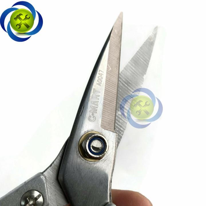 Kéo C-Mart A0047 cán nhôm bọc nhựa lưỡi kéo SK5