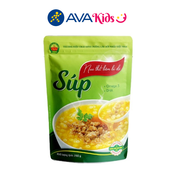 Súp nui Cây Thị thịt bằm bí đỏ gói 260g